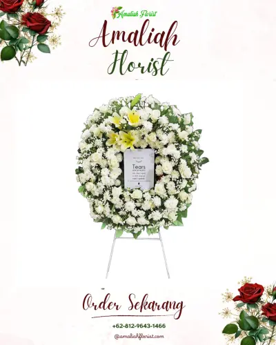 Krans Bunga Duka Cita di Magetan